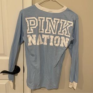 blue long sleeve from pink